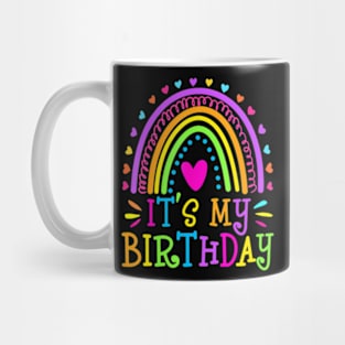 Its My Birthday For Women Teens Girls Rainbow Mug